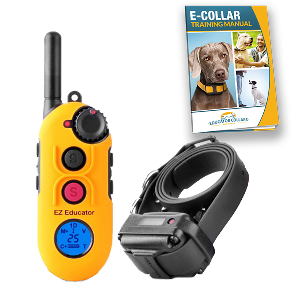 E-Collar Technologies Easy Educator 1/2 Mile Range Remote Dog Training Collar, 2 Dogs